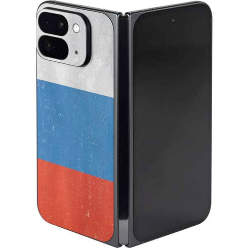 Russian Flag Distressed Google Pixel 9 Pro Fold Skin